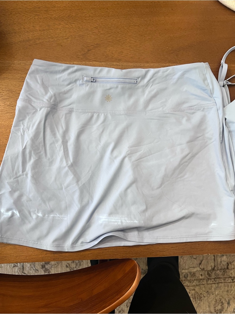 Athleta Baby Blue Tankini + Swim Skirt 2 Piece Swimsuit Set